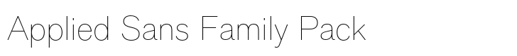 Applied Sans Family Pack